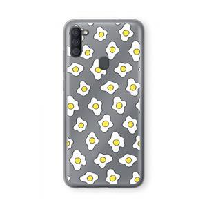 CaseCompany Spiegeleitjes: Samsung Galaxy A11 Transparant Hoesje