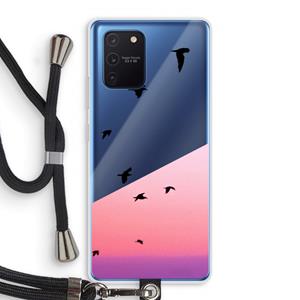 CaseCompany Fly away: Samsung Galaxy Note 10 Lite Transparant Hoesje met koord