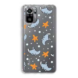 CaseCompany Manta: Xiaomi Redmi Note 10S Transparant Hoesje