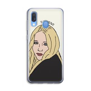 CaseCompany Mary Kate: Samsung Galaxy A40 Transparant Hoesje