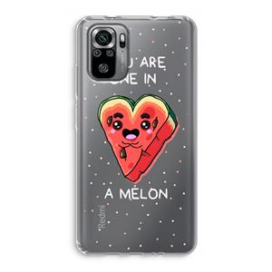 CaseCompany One In A Melon: Xiaomi Redmi Note 10S Transparant Hoesje