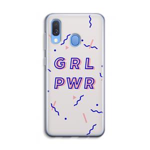 CaseCompany GRL PWR: Samsung Galaxy A40 Transparant Hoesje