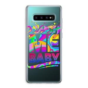 CaseCompany Touch Me: Samsung Galaxy S10 Plus Transparant Hoesje