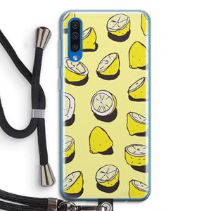 CaseCompany When Life Gives You Lemons...: Samsung Galaxy A50 Transparant Hoesje met koord