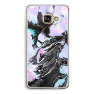 CaseCompany Pastel zwart: Samsung A3 (2017) Transparant Hoesje