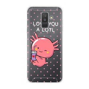 CaseCompany Love You A Lotl: Samsung Galaxy A6 Plus (2018) Transparant Hoesje