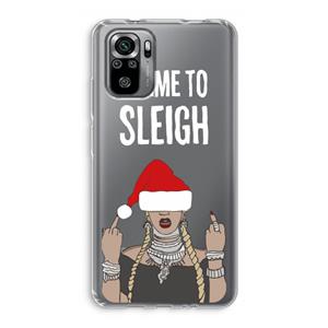 CaseCompany Came To Sleigh: Xiaomi Redmi Note 10S Transparant Hoesje