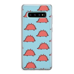 CaseCompany Dinosawrr: Samsung Galaxy S10 Plus Transparant Hoesje