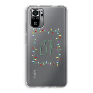 CaseCompany It's Lit: Xiaomi Redmi Note 10S Transparant Hoesje