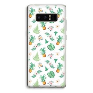 CaseCompany Ananas bladeren: Samsung Galaxy Note 8 Transparant Hoesje