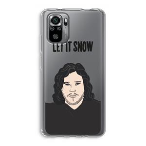 CaseCompany Let It Snow: Xiaomi Redmi Note 10S Transparant Hoesje