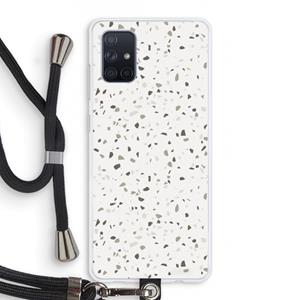 CaseCompany Terrazzo N°14: Samsung Galaxy A71 Transparant Hoesje met koord