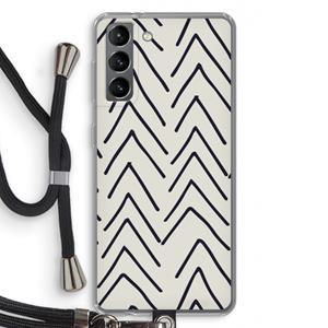 CaseCompany Marrakech Arrows: Samsung Galaxy S21 Transparant Hoesje met koord