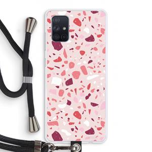 CaseCompany Terrazzo N°15: Samsung Galaxy A71 Transparant Hoesje met koord
