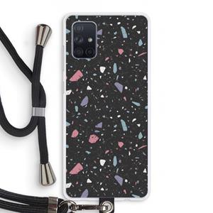 CaseCompany Terrazzo N°16: Samsung Galaxy A71 Transparant Hoesje met koord