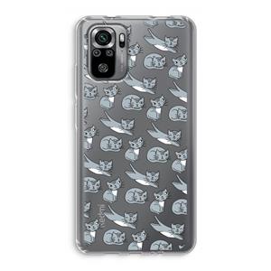 CaseCompany Poezen: Xiaomi Redmi Note 10S Transparant Hoesje