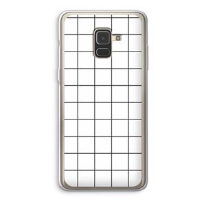 CaseCompany Rooster: Samsung Galaxy A8 (2018) Transparant Hoesje