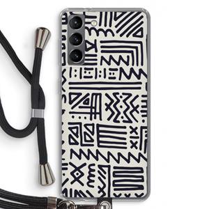 CaseCompany Marrakech print: Samsung Galaxy S21 Transparant Hoesje met koord