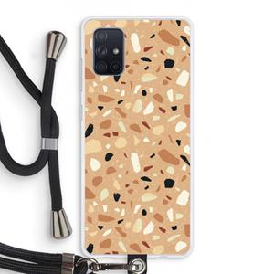 CaseCompany Terrazzo N°17: Samsung Galaxy A71 Transparant Hoesje met koord