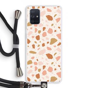 CaseCompany Terrazzo N°18: Samsung Galaxy A71 Transparant Hoesje met koord