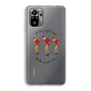 CaseCompany Jingle Ladies: Xiaomi Redmi Note 10S Transparant Hoesje