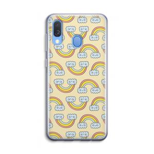 CaseCompany Regenboog: Samsung Galaxy A40 Transparant Hoesje