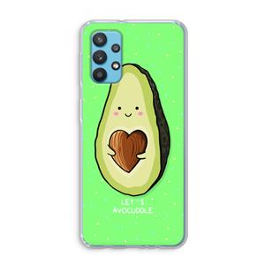 CaseCompany Avocuddle: Samsung Galaxy A32 4G Transparant Hoesje