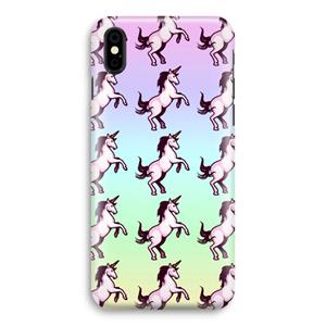 CaseCompany Musketon Unicorn: iPhone Xs Volledig Geprint Hoesje