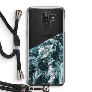 CaseCompany Zee golf: Samsung Galaxy J8 (2018) Transparant Hoesje met koord