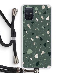 CaseCompany Terrazzo N°19: Samsung Galaxy A71 Transparant Hoesje met koord