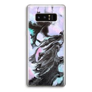 CaseCompany Pastel zwart: Samsung Galaxy Note 8 Transparant Hoesje