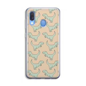 CaseCompany Dinos: Samsung Galaxy A40 Transparant Hoesje