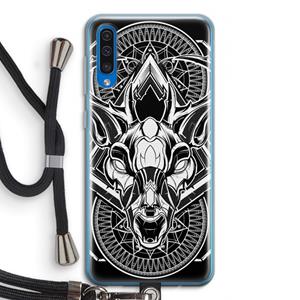 CaseCompany Oh Deer: Samsung Galaxy A50 Transparant Hoesje met koord