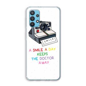 CaseCompany Smile: Samsung Galaxy A32 4G Transparant Hoesje