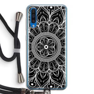 CaseCompany Roses Are Red: Samsung Galaxy A50 Transparant Hoesje met koord