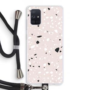CaseCompany Terrazzo N°20: Samsung Galaxy A71 Transparant Hoesje met koord