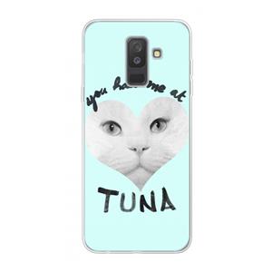 CaseCompany You had me at tuna: Samsung Galaxy A6 Plus (2018) Transparant Hoesje