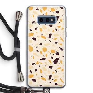 CaseCompany Terrazzo N°13: Samsung Galaxy S10e Transparant Hoesje met koord