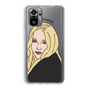 CaseCompany Mary Kate: Xiaomi Redmi Note 10S Transparant Hoesje