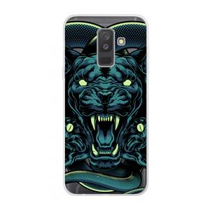 CaseCompany Cougar and Vipers: Samsung Galaxy A6 Plus (2018) Transparant Hoesje