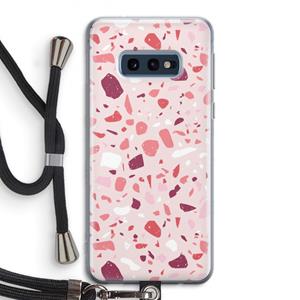 CaseCompany Terrazzo N°15: Samsung Galaxy S10e Transparant Hoesje met koord