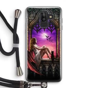 CaseCompany Kinderen van de nacht: Samsung Galaxy J8 (2018) Transparant Hoesje met koord