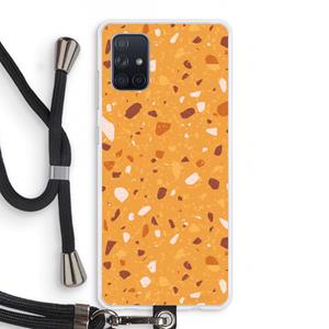 CaseCompany Terrazzo N°24: Samsung Galaxy A71 Transparant Hoesje met koord