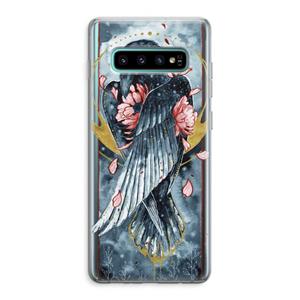CaseCompany Golden Raven: Samsung Galaxy S10 Plus Transparant Hoesje