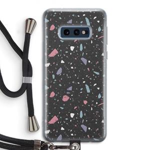 CaseCompany Terrazzo N°16: Samsung Galaxy S10e Transparant Hoesje met koord