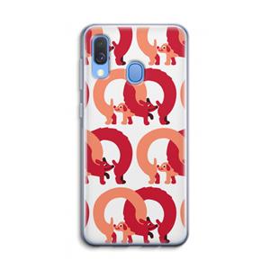 CaseCompany Dogs: Samsung Galaxy A40 Transparant Hoesje