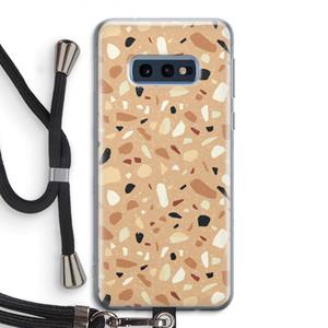 CaseCompany Terrazzo N°17: Samsung Galaxy S10e Transparant Hoesje met koord