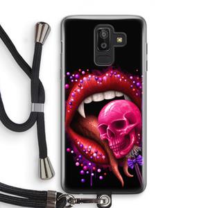CaseCompany Dodelijk zoet: Samsung Galaxy J8 (2018) Transparant Hoesje met koord