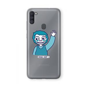 CaseCompany Zwaai: Samsung Galaxy A11 Transparant Hoesje