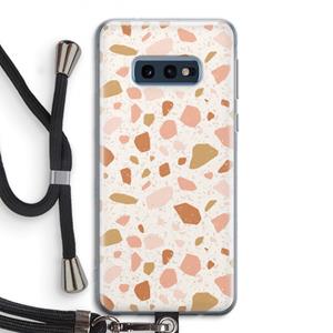 CaseCompany Terrazzo N°18: Samsung Galaxy S10e Transparant Hoesje met koord